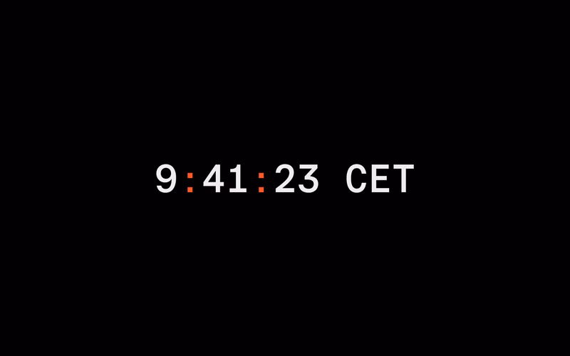 Vorschau: Dynamic Current Time