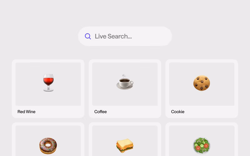 Vorschau: Live Search (List.js)