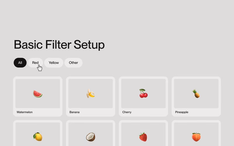 Vorschau: Basic Filter Setup