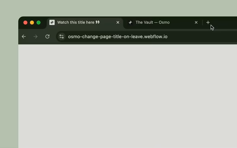 Vorschau: Change Page Title on Leave