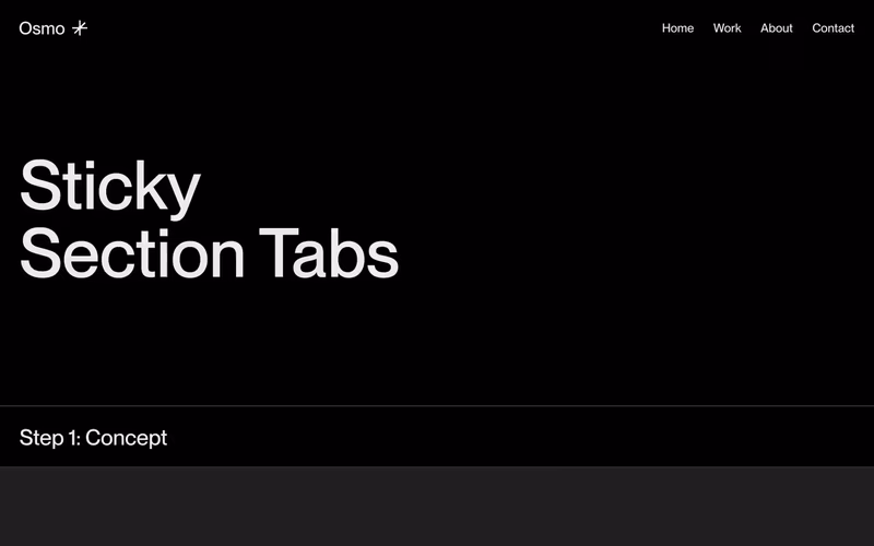 Vorschau: Sticky Section Tabs (CSS Only)