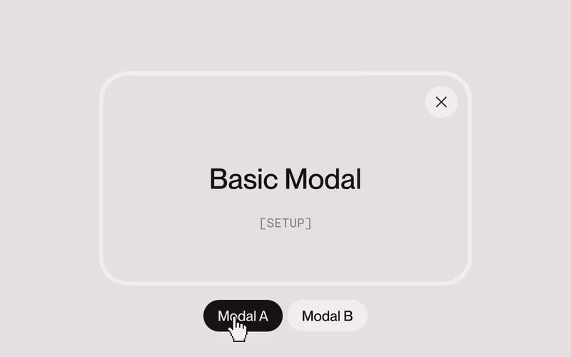 Vorschau: Basic Modal Setup