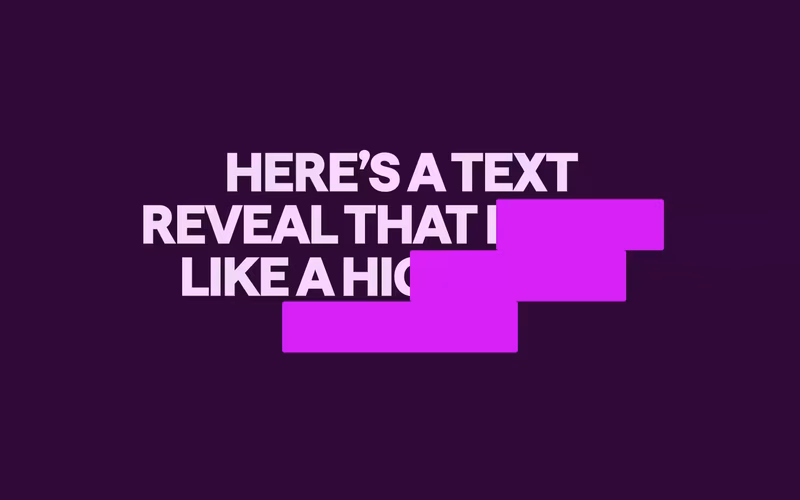 Vorschau: Highlight Marker Text Reveal
