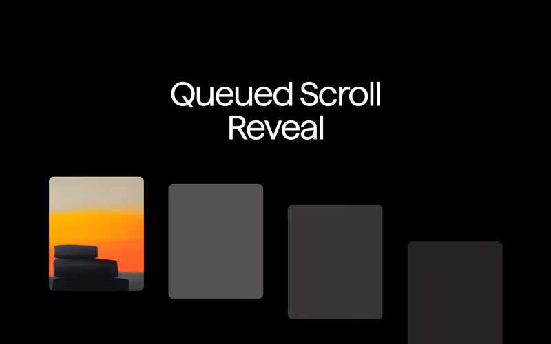 Vorschau: Queued Scroll Reveal