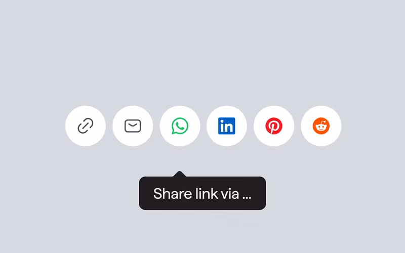 Vorschau: Social Share Buttons