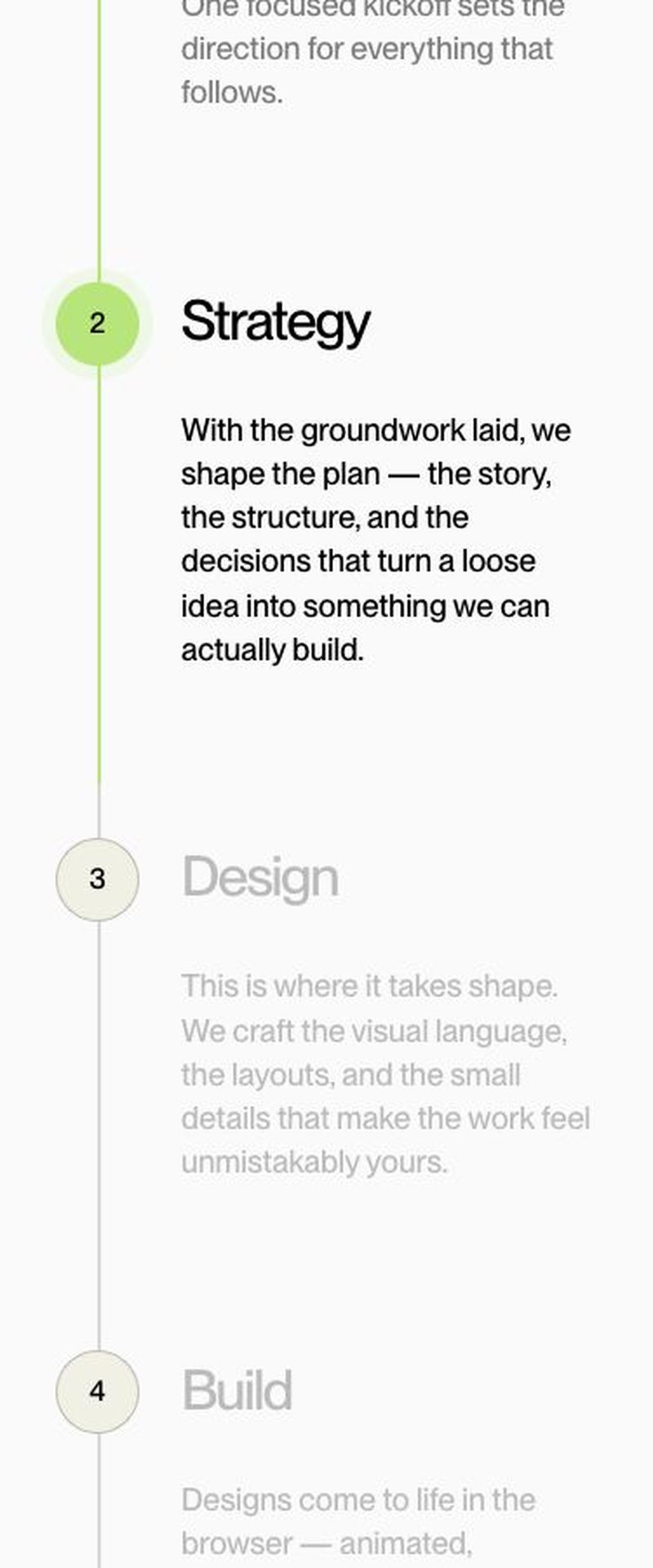 Vorschau: Step-by-step Timeline