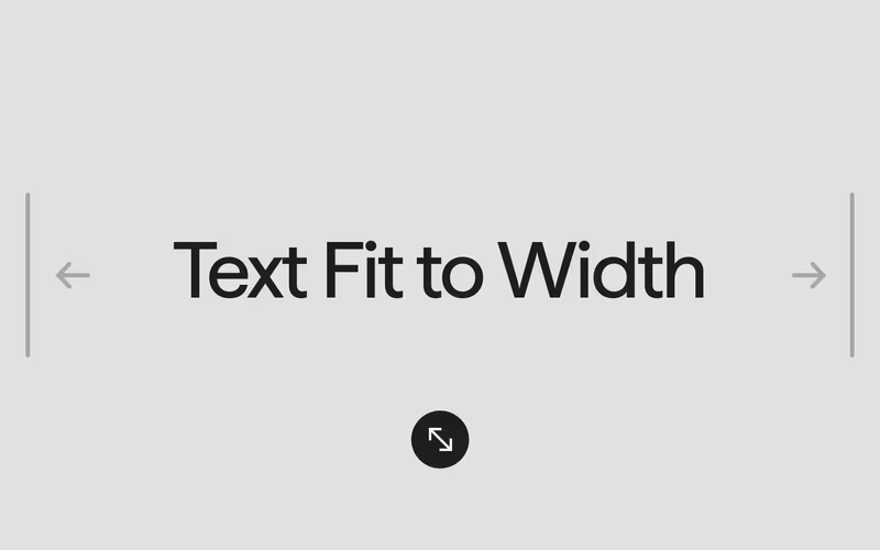 Vorschau: Fit Text to Width