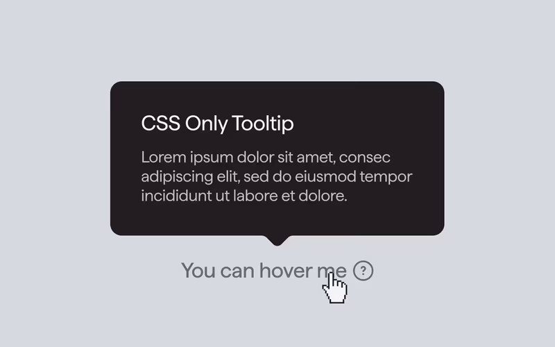 Vorschau: Tooltip (CSS Only)