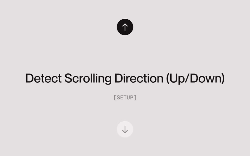 Vorschau: Detect Scrolling Direction (Up/Down)