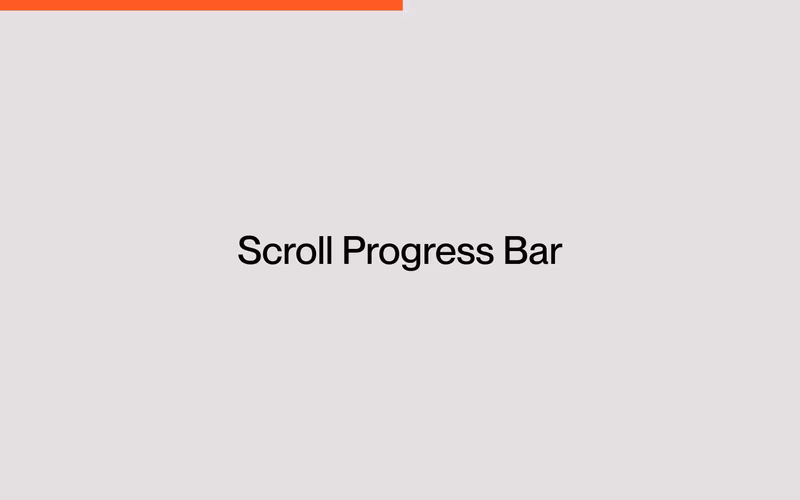 Vorschau: Scroll Progress Bar