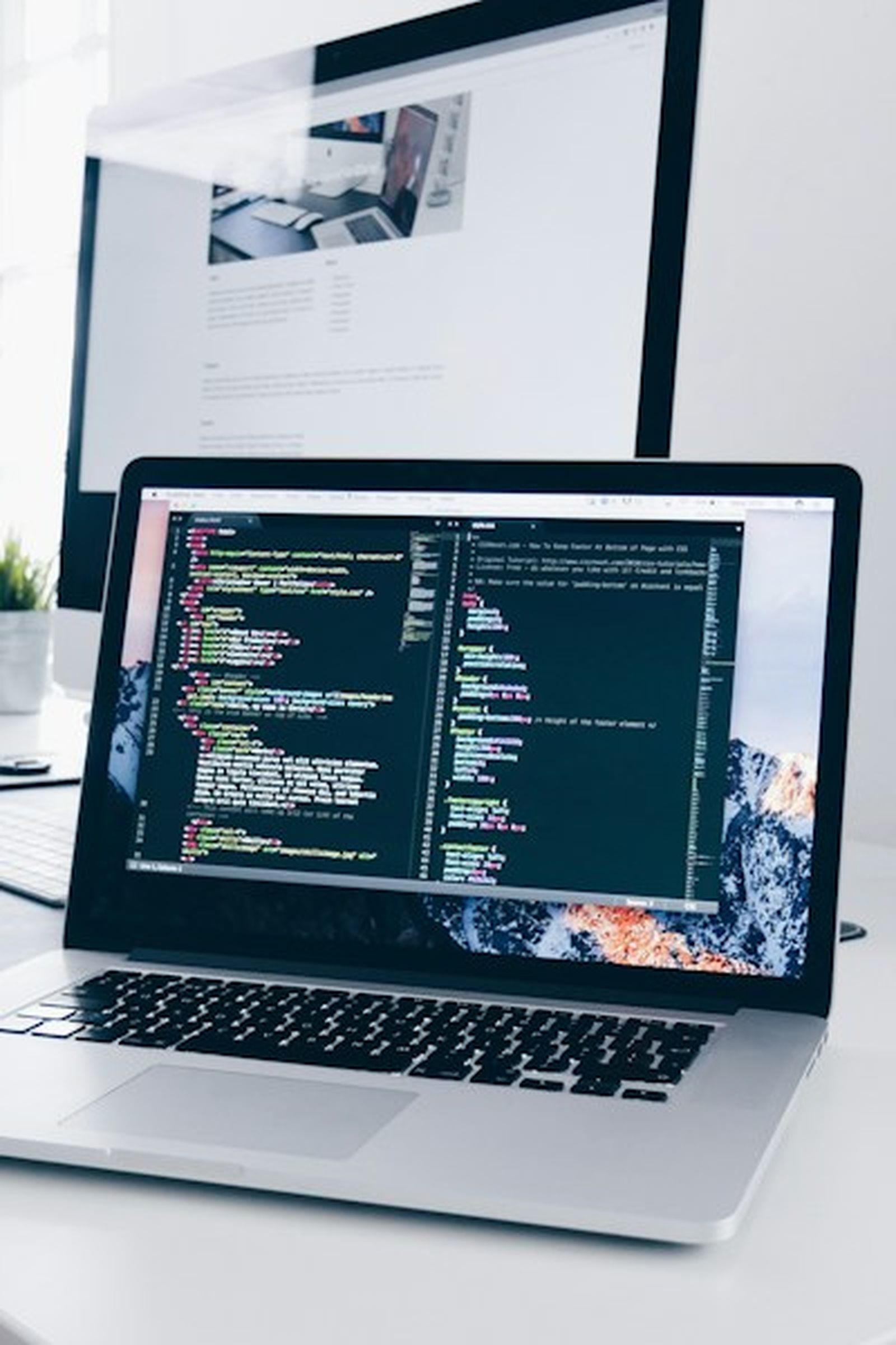 Developer at workstation