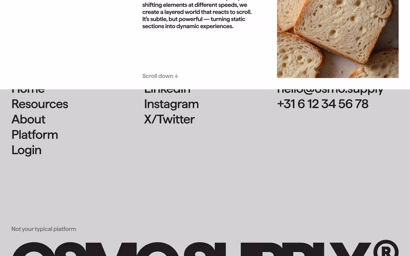 Vorschau: Footer Parallax Effect