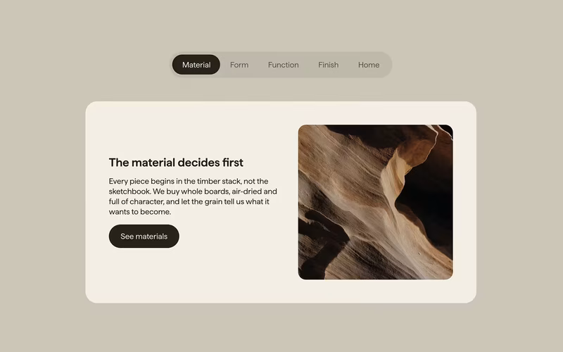 Vorschau: Bouncy Content Tabs