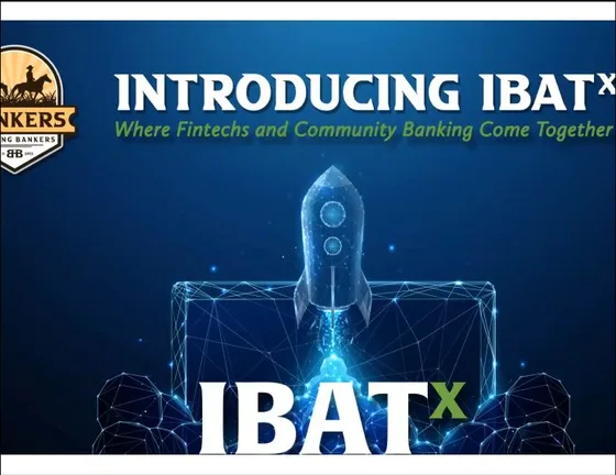 Introducing IBATx promotional graphic with a rocket illustration