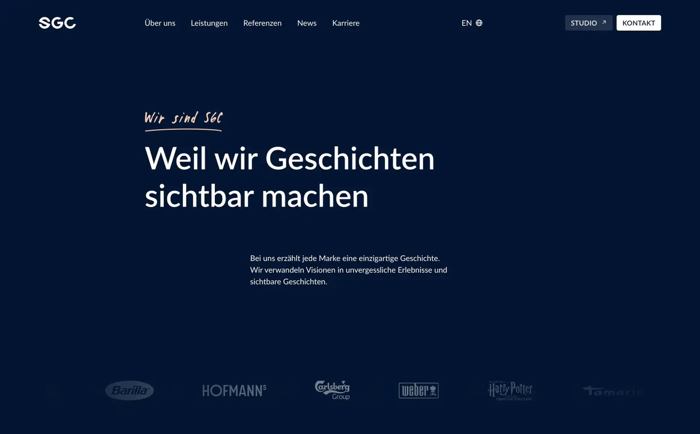 Website von SGC