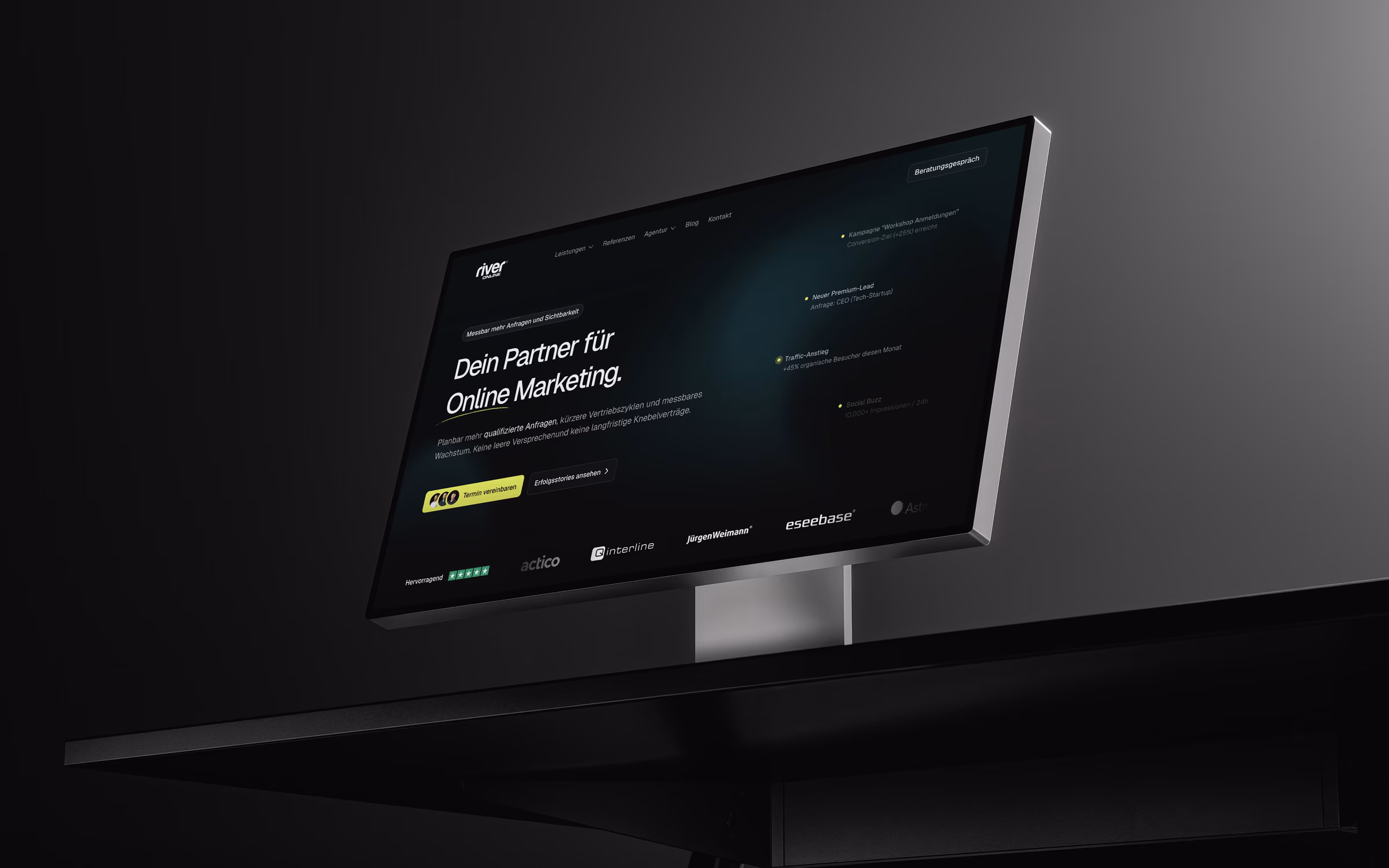 Website von River Online