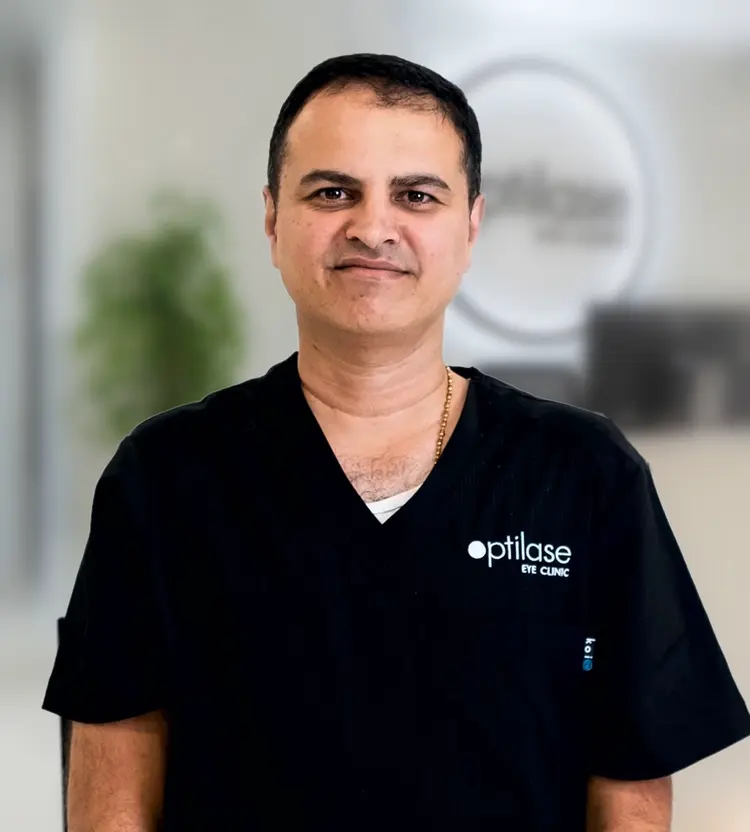 Dr Mehul Damani, ophthalmic surgeon at Optilase Eye Clinic