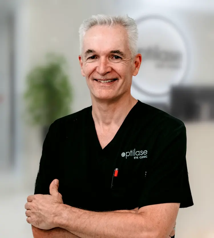 Dr Tom Materman, ophthalmic surgeon at Optilase Eye Clinic