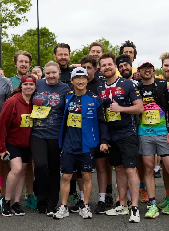 Yuki and Wings For Life Run on Campus
