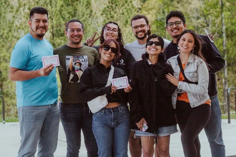 Somos Durham members at a community event