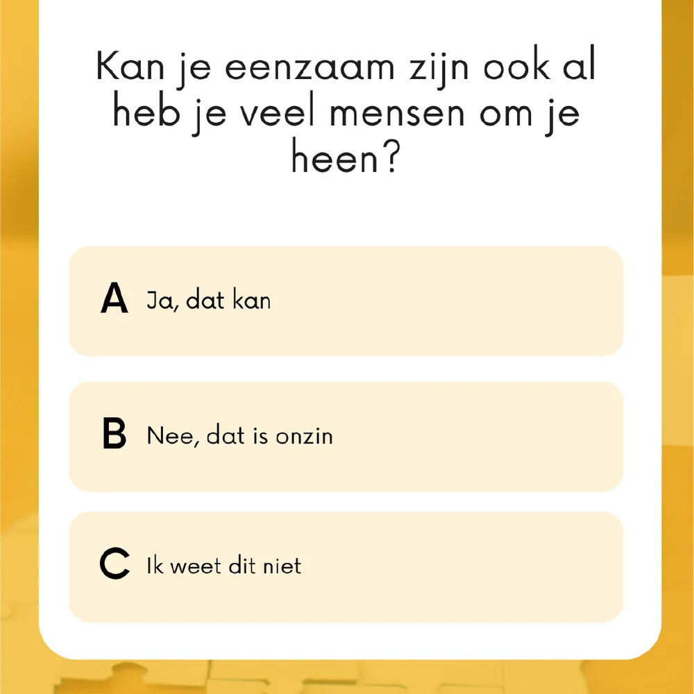 Socialmediapost met quiz voor Noordhoff Professional