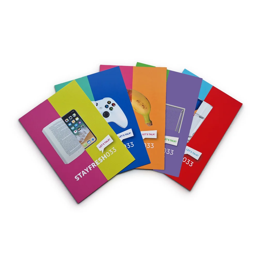 Flyers voor de Stay Fresh-campagne van Gemeente Leusden