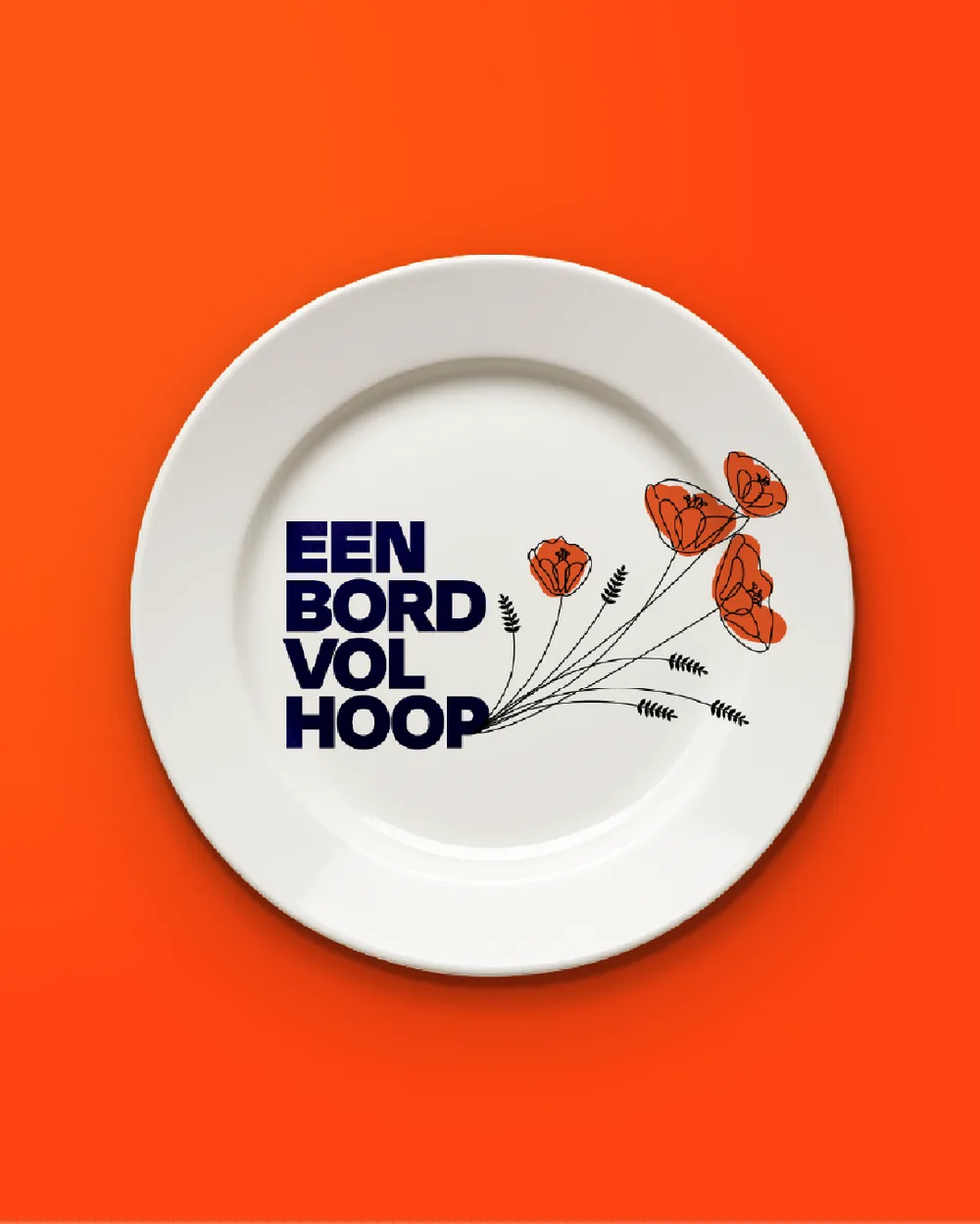Portfoliovoorbeeld: campagnebeeld 'Een bord vol hoop' voor World Vision