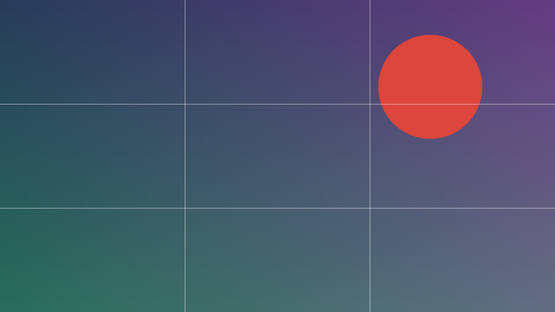 Off-centre subject, for focal point demonstration