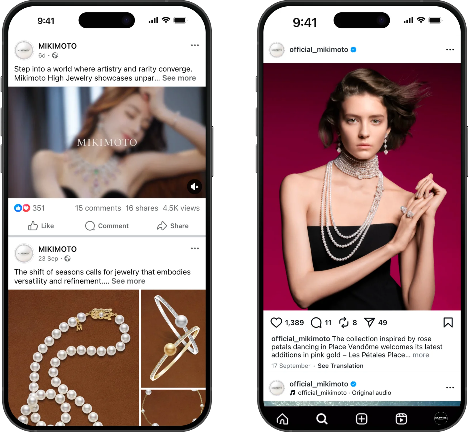 Mikimoto Social Media Advertising Agency London