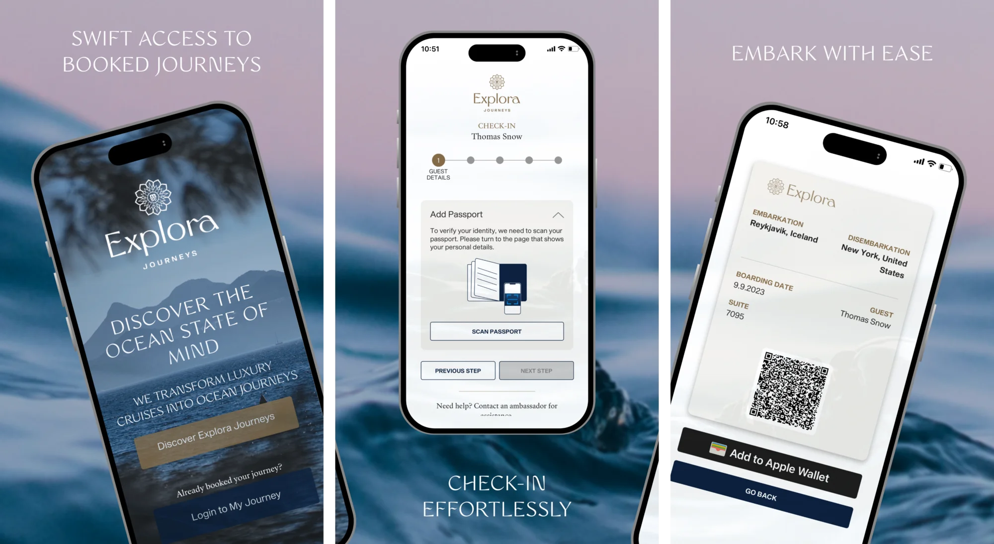 UX/UI App Design for Luxury Travel Brands