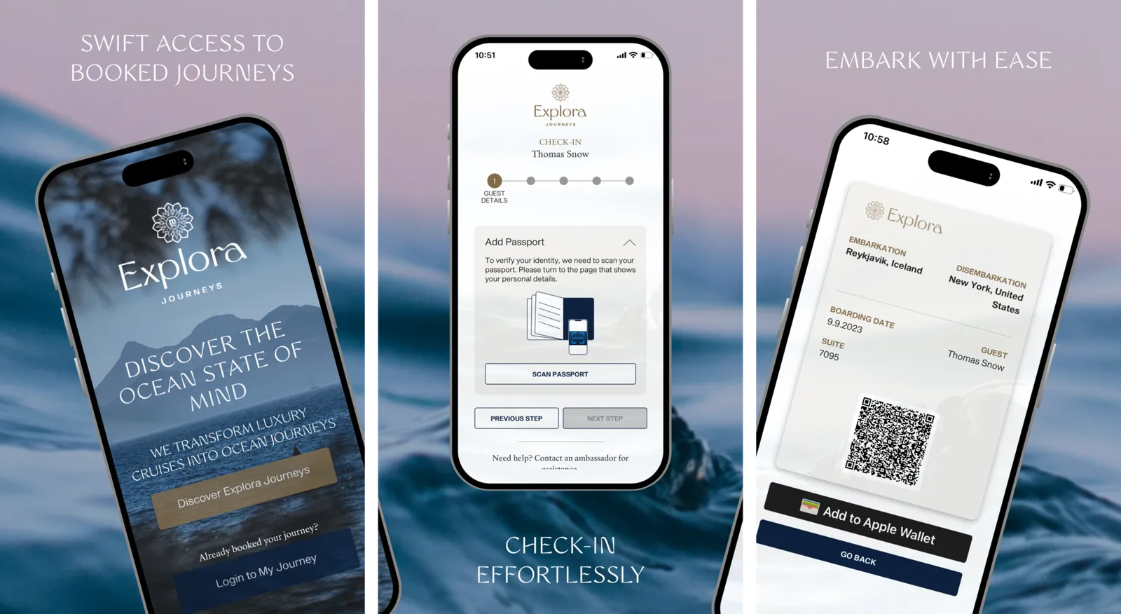 UX/UI App Design for Luxury Travel Brands