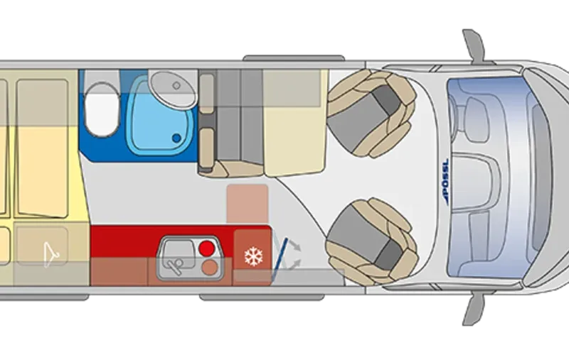 Pössl Summit 600 B – Grundriss