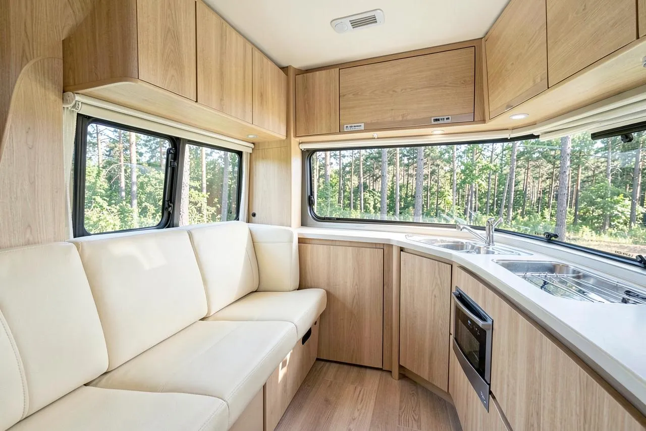 Interior of a camper van