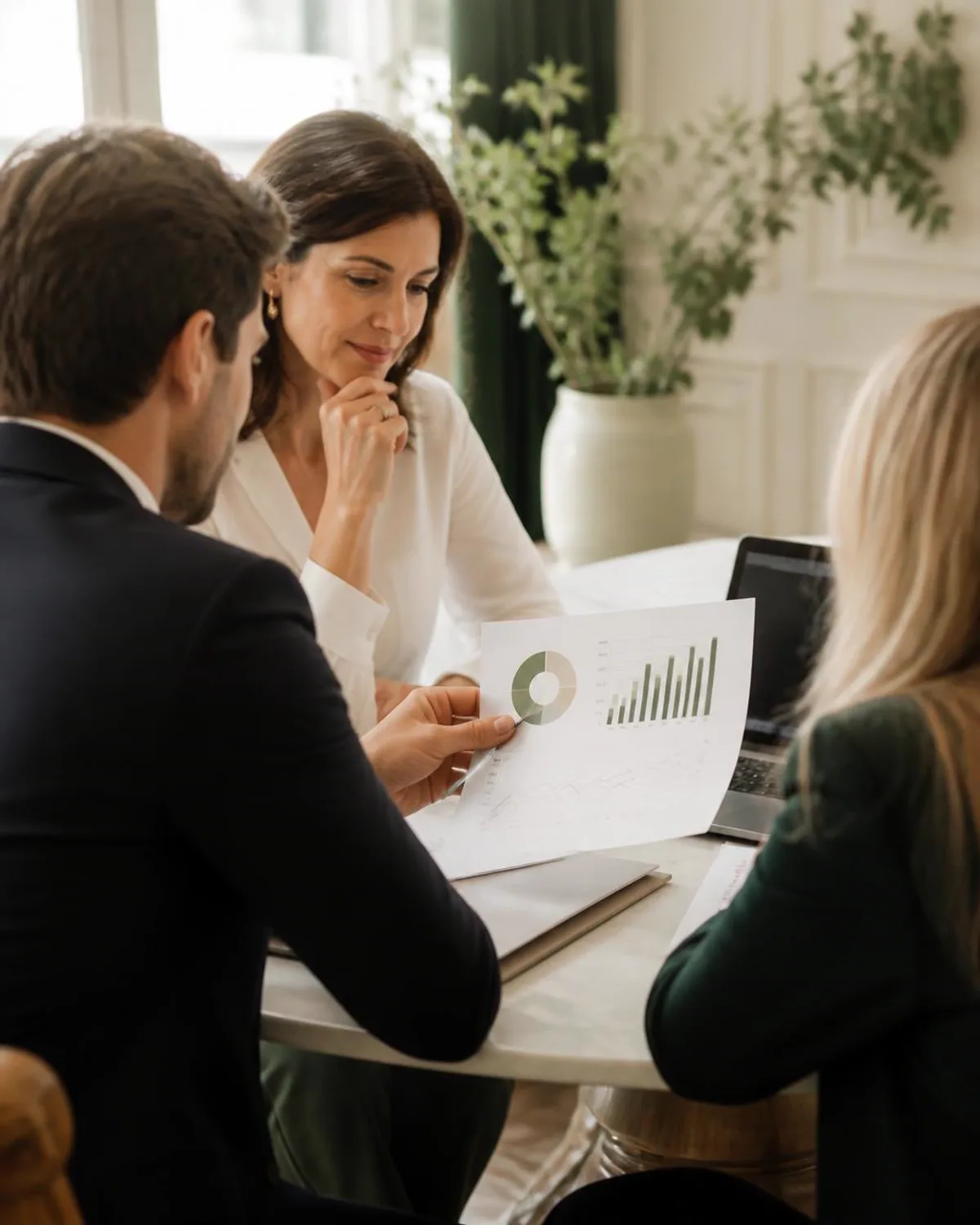 Founders reviewing a technology business ahead of a sale