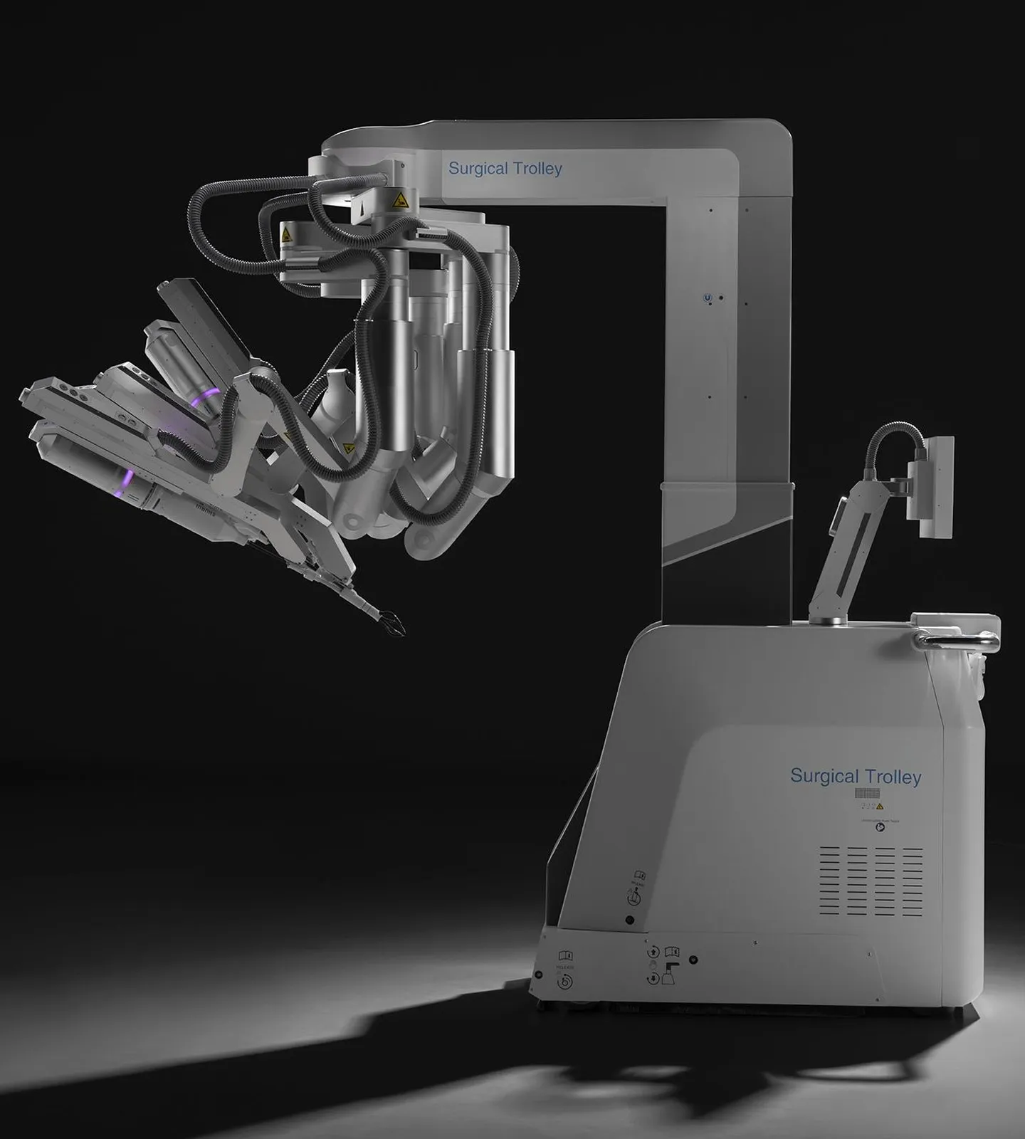 The SHURUI surgical trolley on a dark ground