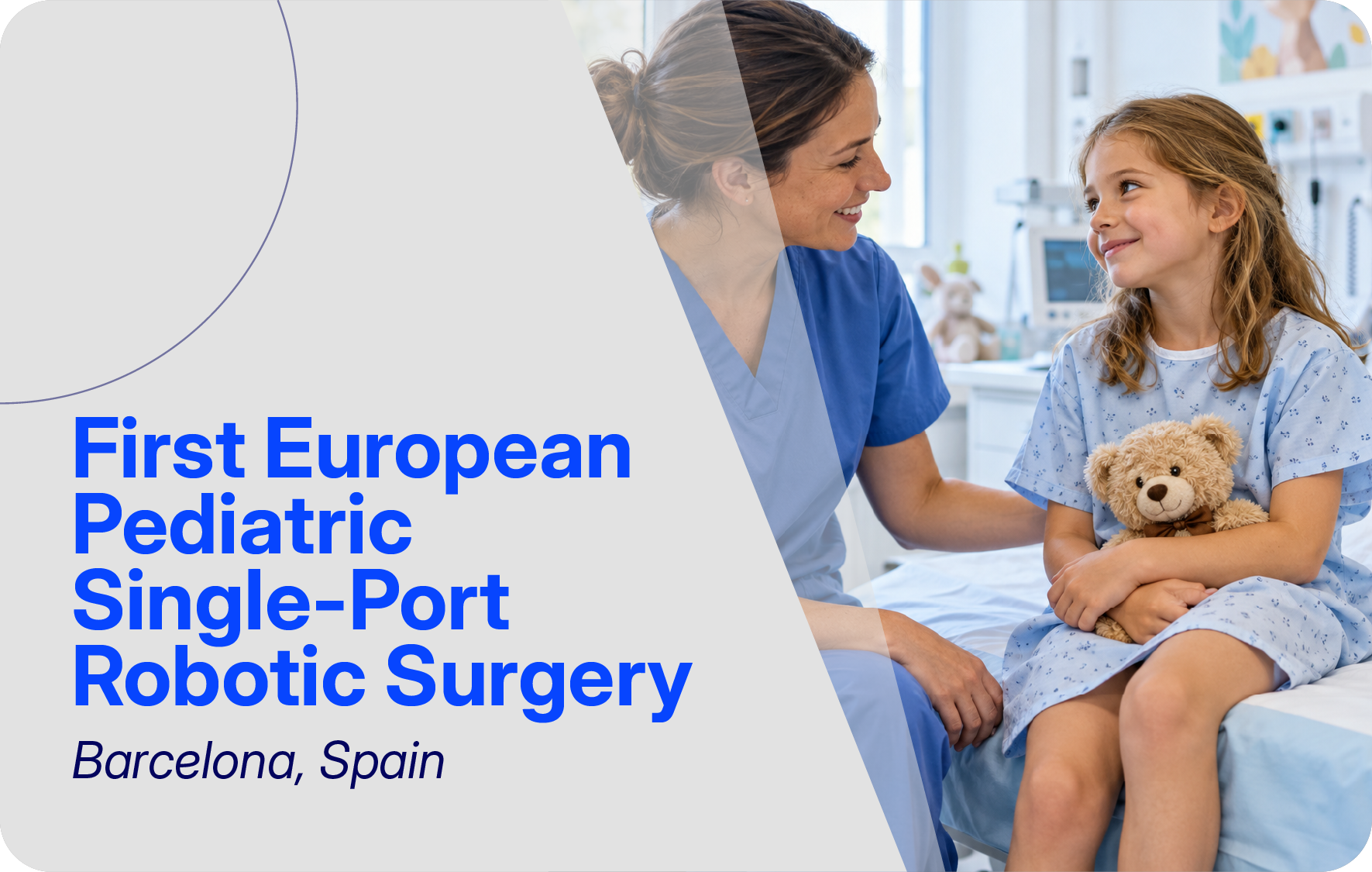 First European pediatric single-port robotic surgery, Barcelona