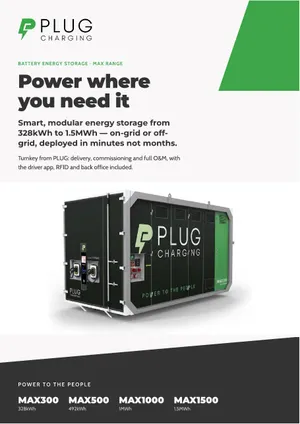 Cover of the PLUG MAX range brochure