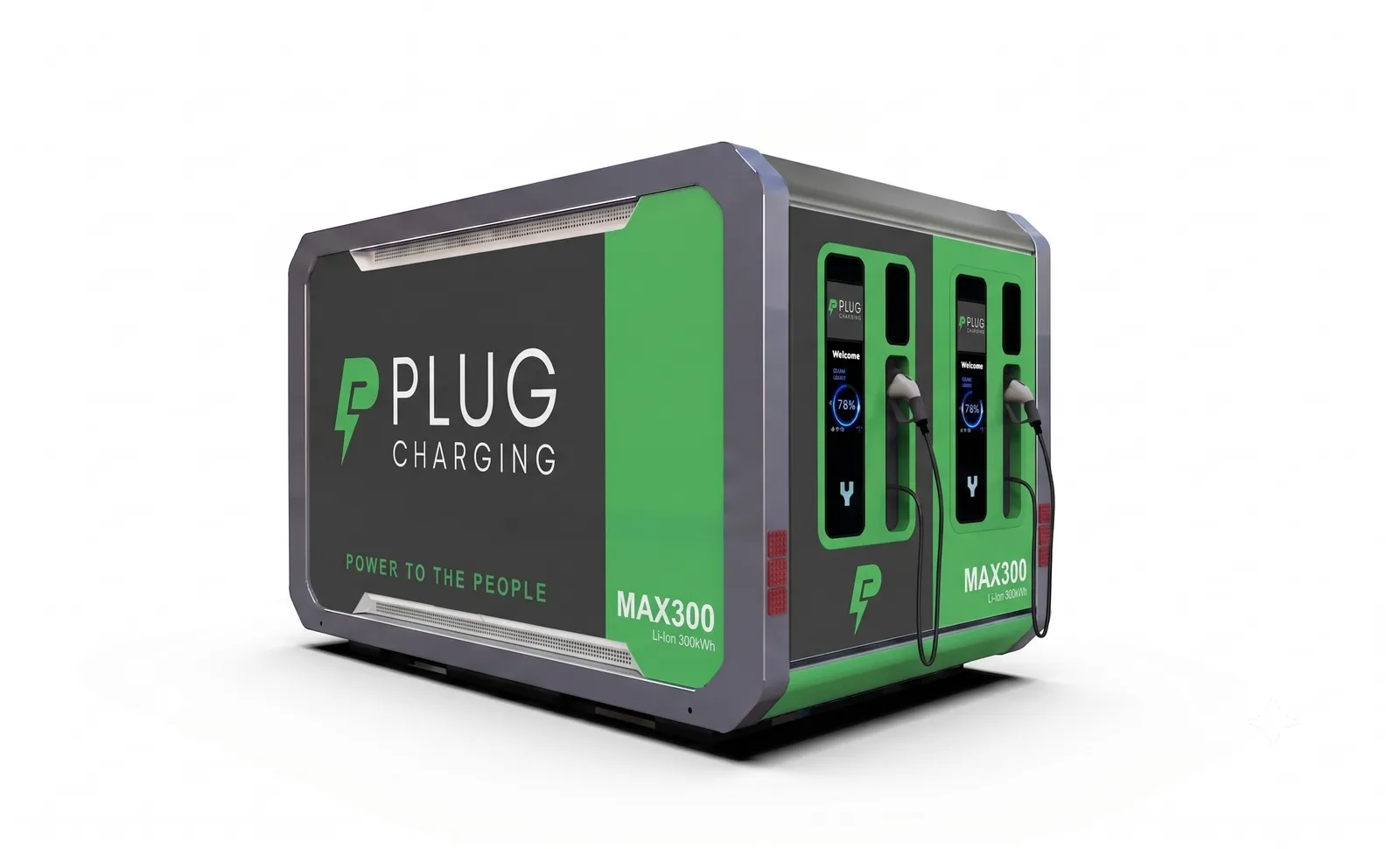 PLUG MAX300 battery unit with two integrated DC charging outlets