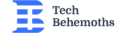 Blue stylized "B" logo with the text "Tech Behemoths" in black on a white background.