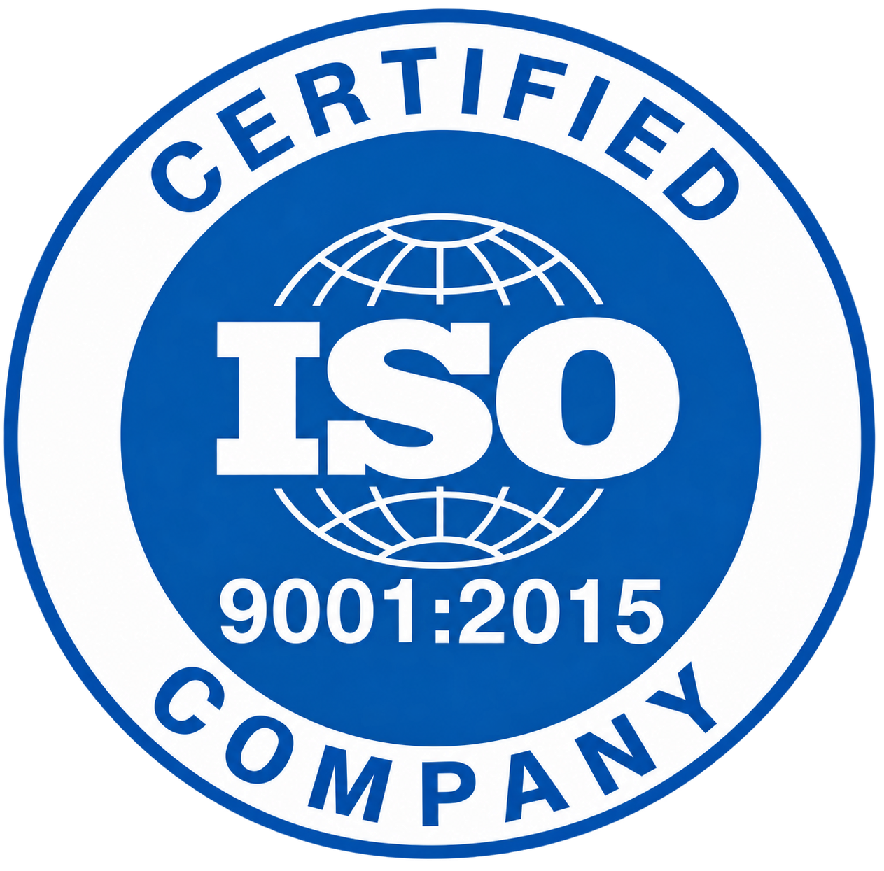 ISO 9001:2015 certified badge