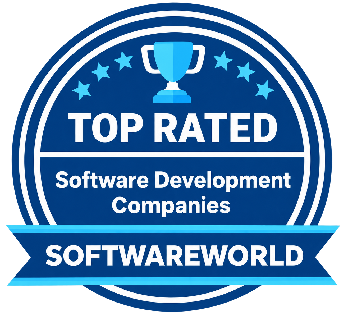 Top Rated Software Development Companies badge, SoftwareWorld