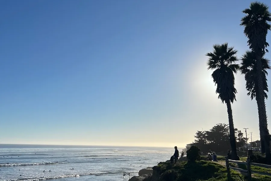 Pleasure Point at sunset