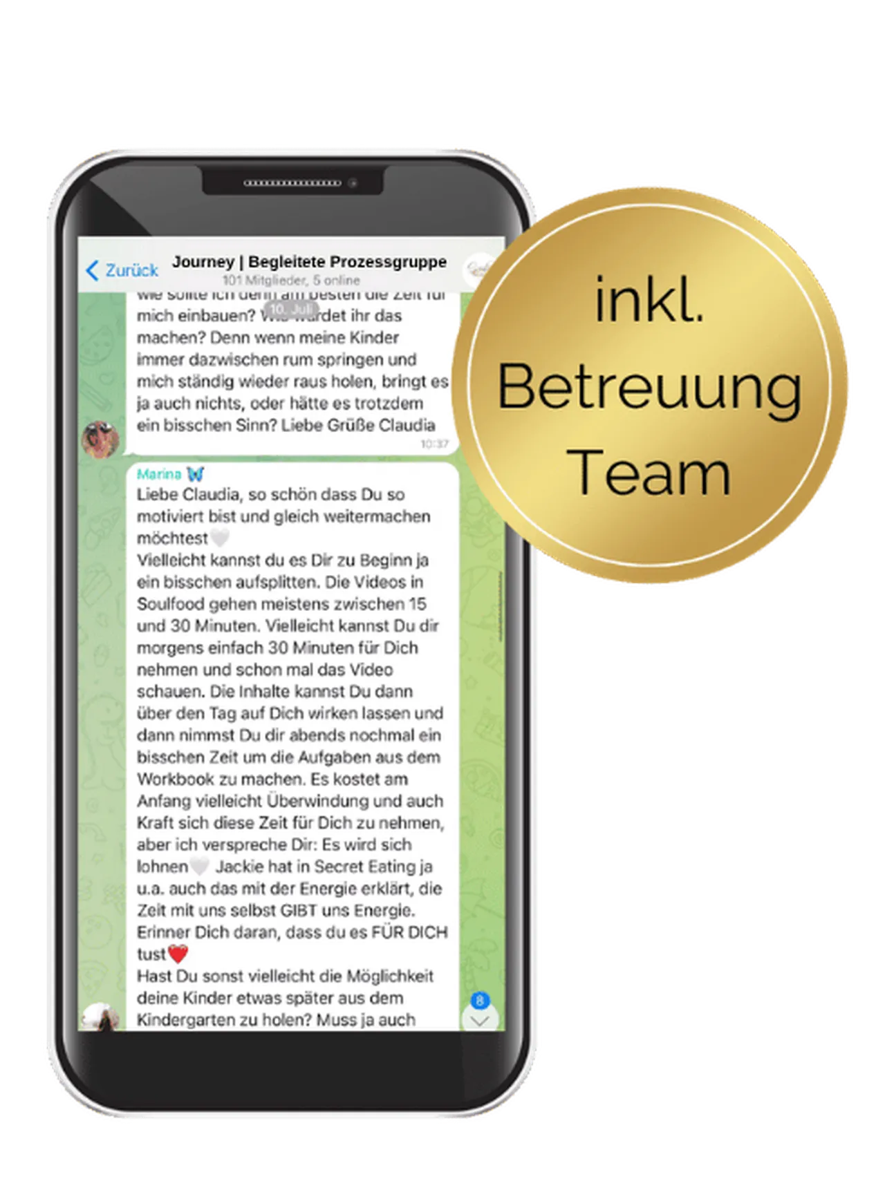 Begleitete Prozessgruppe der 10 Tage Journey