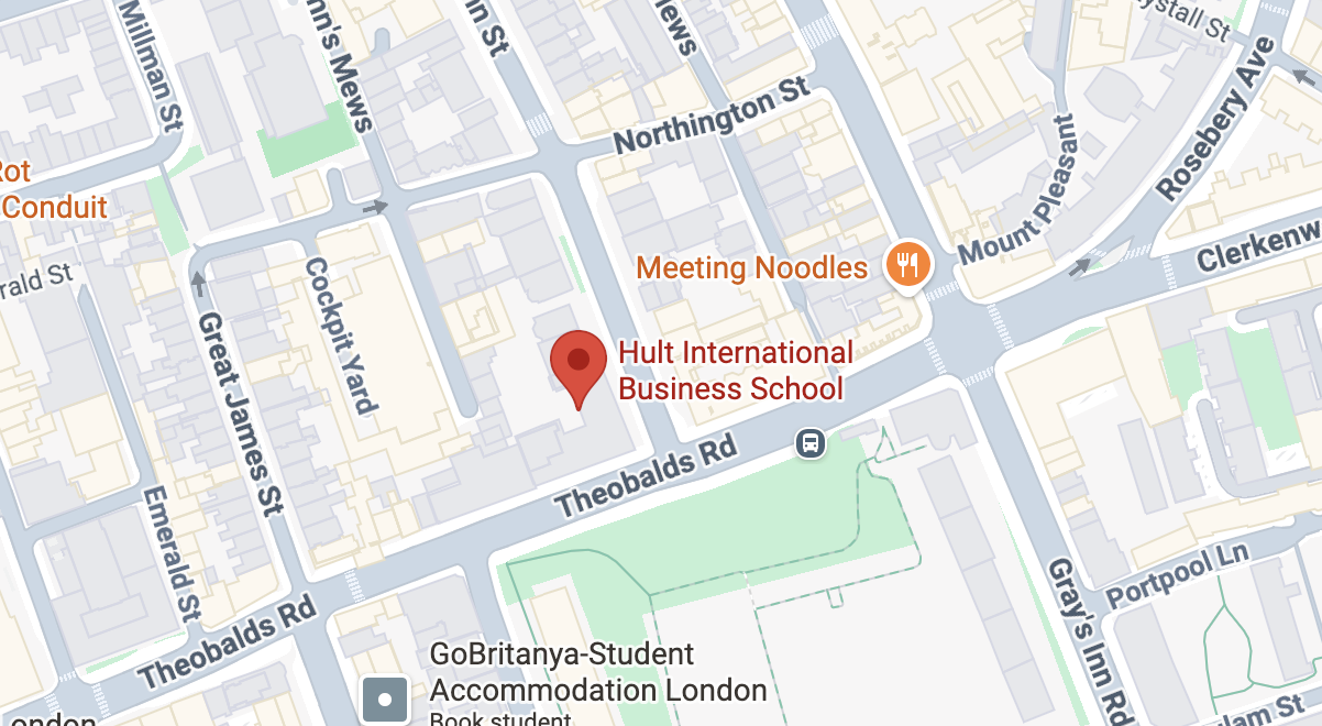Hult PG London Google Map