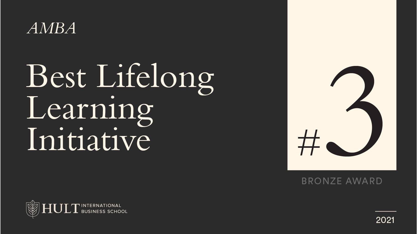 AMBA Best Lifelong Learning Initiative bronze award