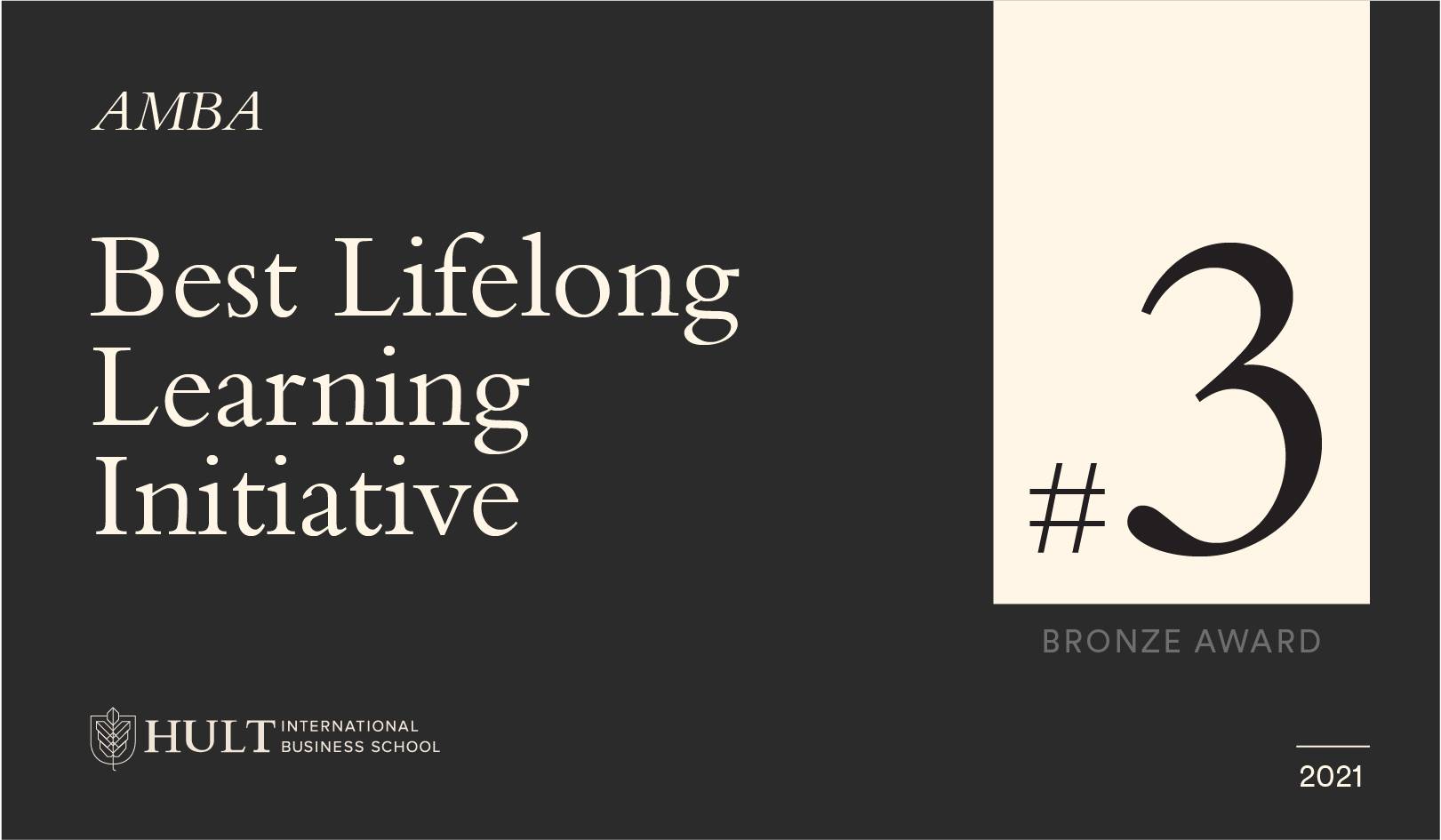 AMBA Best Lifelong Learning Initiative bronze award