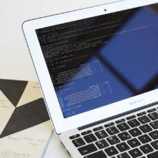 computer and notebook