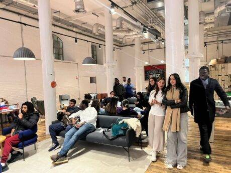 A meeting of the Tea Chat Society on campus