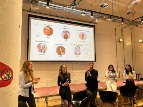 The Board Members of Hult London's Tea Chat Society