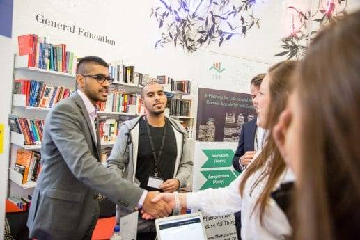 Hult students at career connections forum